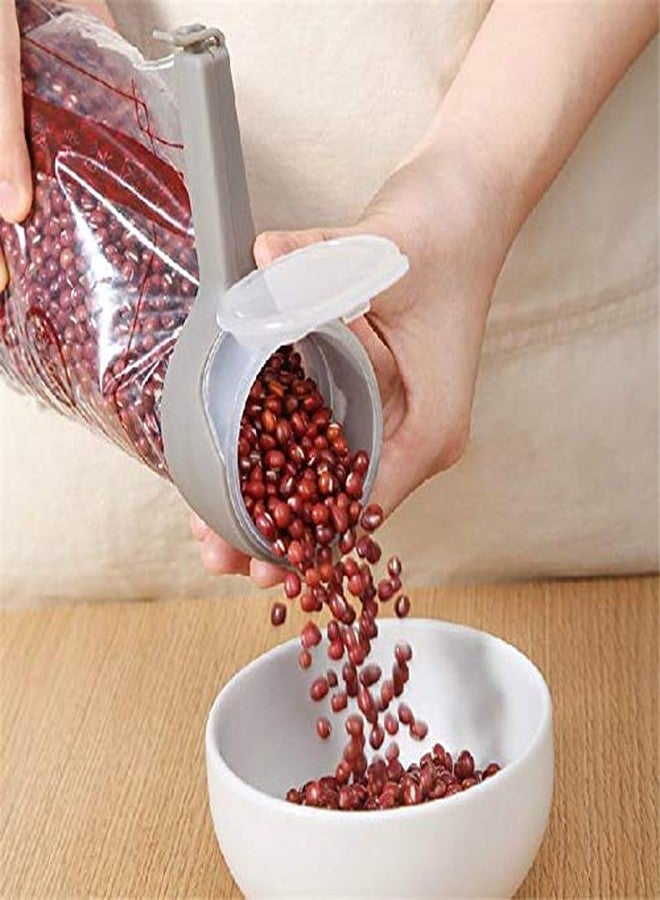 Mayata 4pcs/Set Multifunctional Snack Sealing Clip Food Tea Nut Bagged Food Moisture-Proof Discharge Spout Plastic Bag Clip Kitchen Tools - Image 3